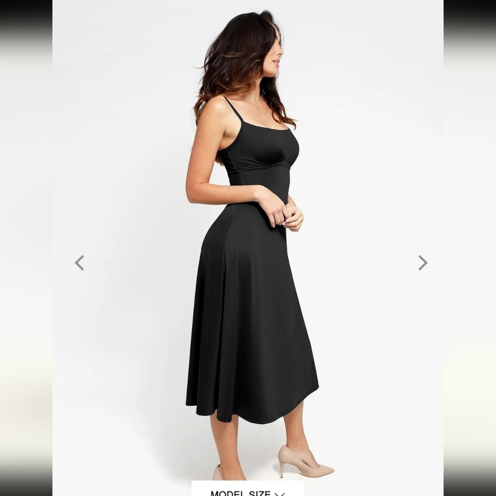 NWT Popilush Shapewear Midi Dress - Picture 3 of 8